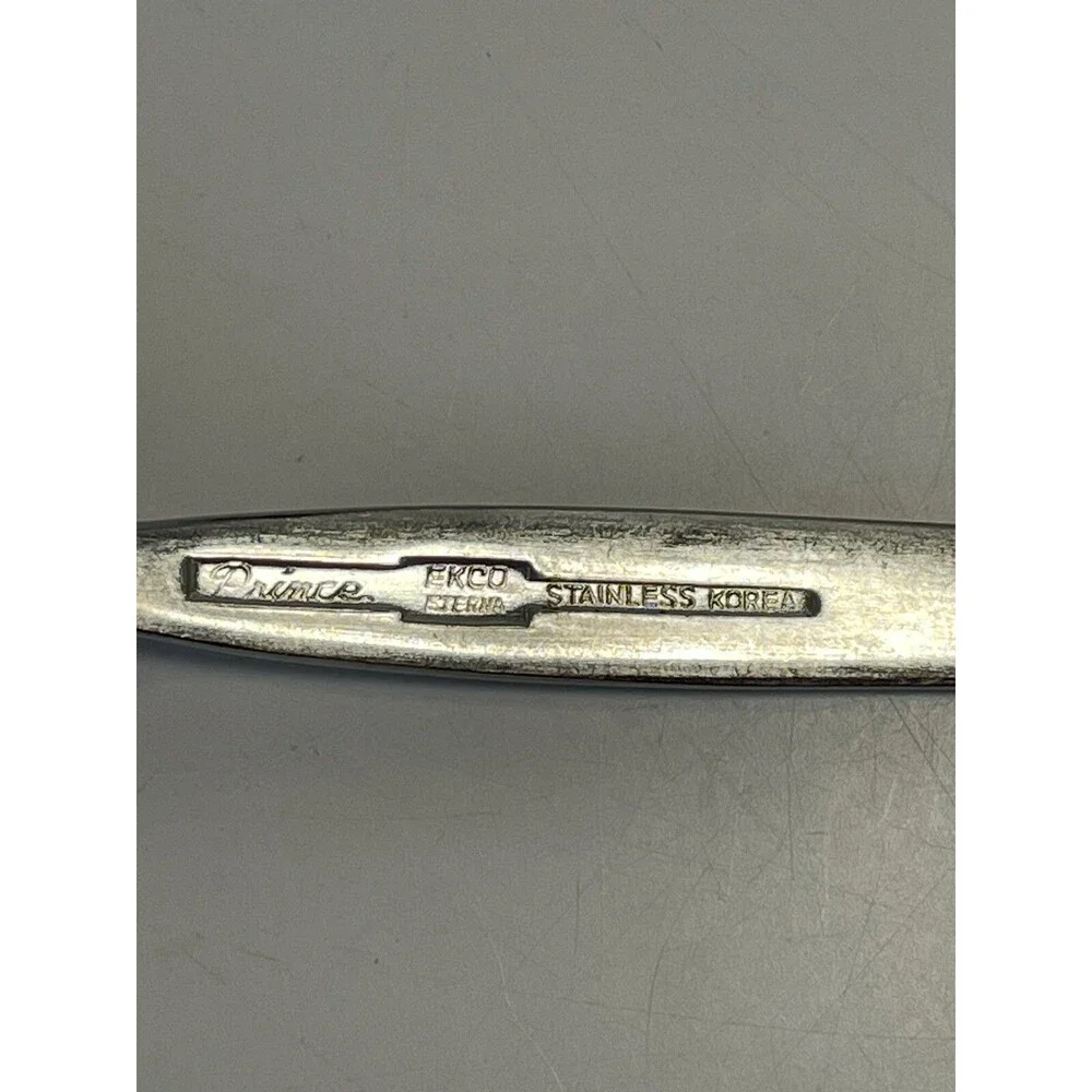 EKCO Eterna Prince Stainless 8pc MCM Stainless Japan Satin Handle Flatware